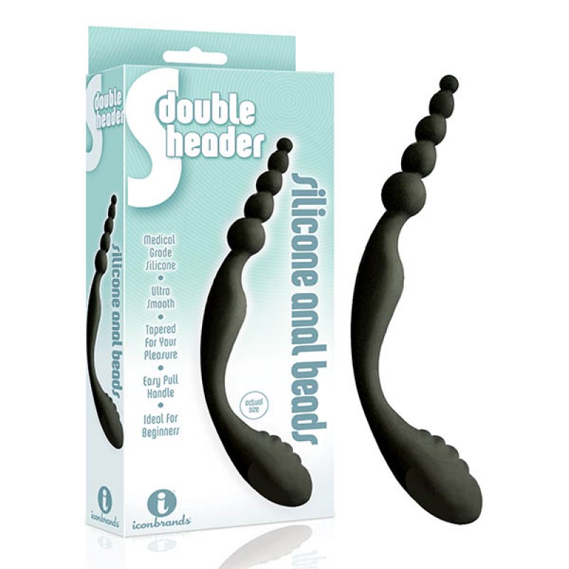 S-Double Header Silicone Anal Beads